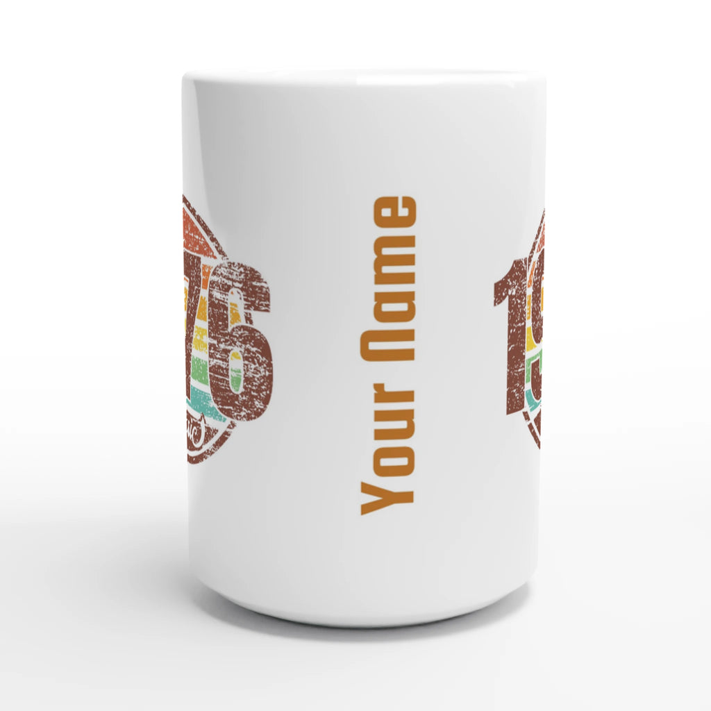 Personalised - 1976 Classic - White 15oz Ceramic Mug Personalised 15oz Mug Globally Fulfilled