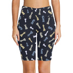 Chess Pattern - Women's Bike Shorts With Side Pockets Women's Bike Shorts Chess Games Printed Offshore