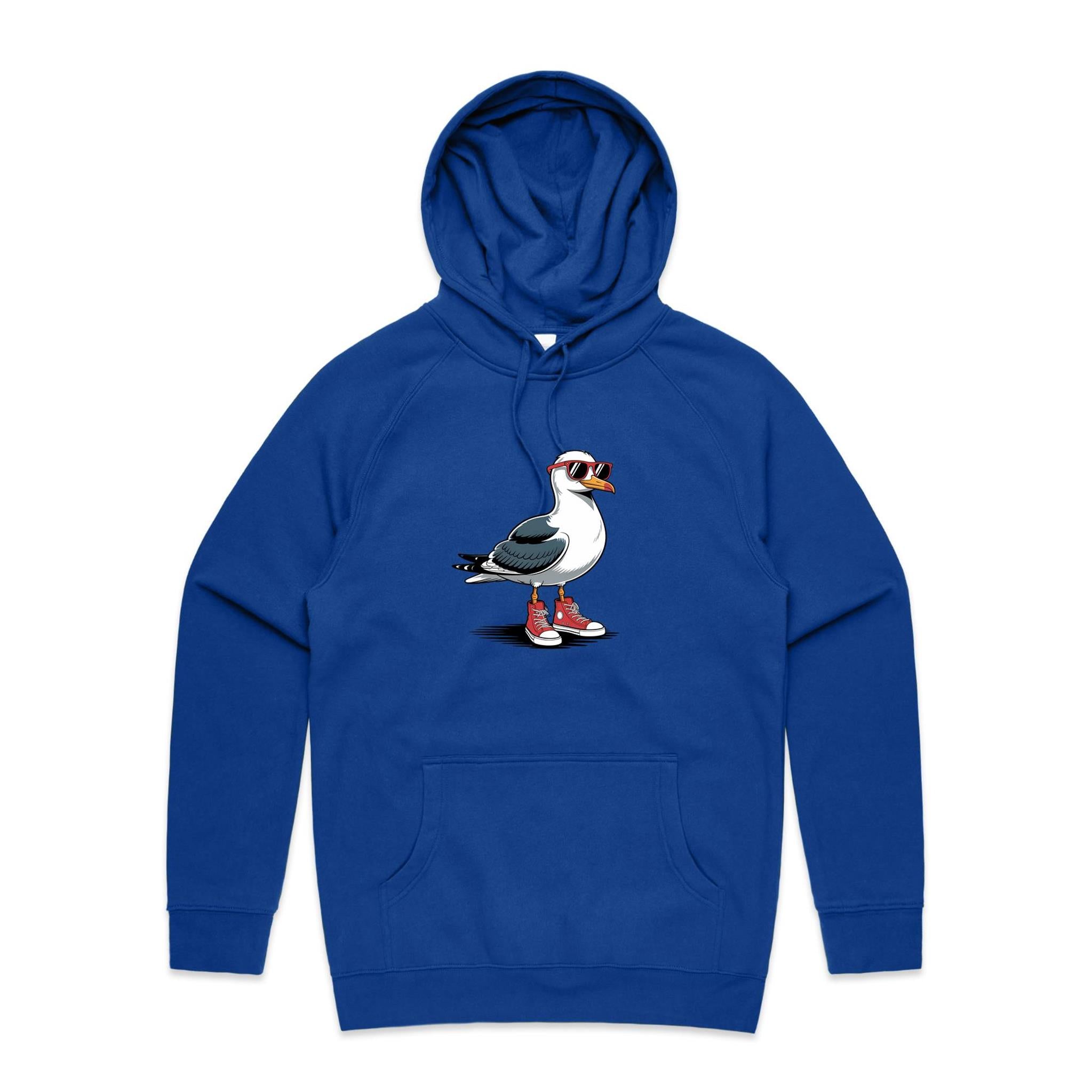 Seagull With Sunglasses And High Tops Men's AS Colour Hoodie