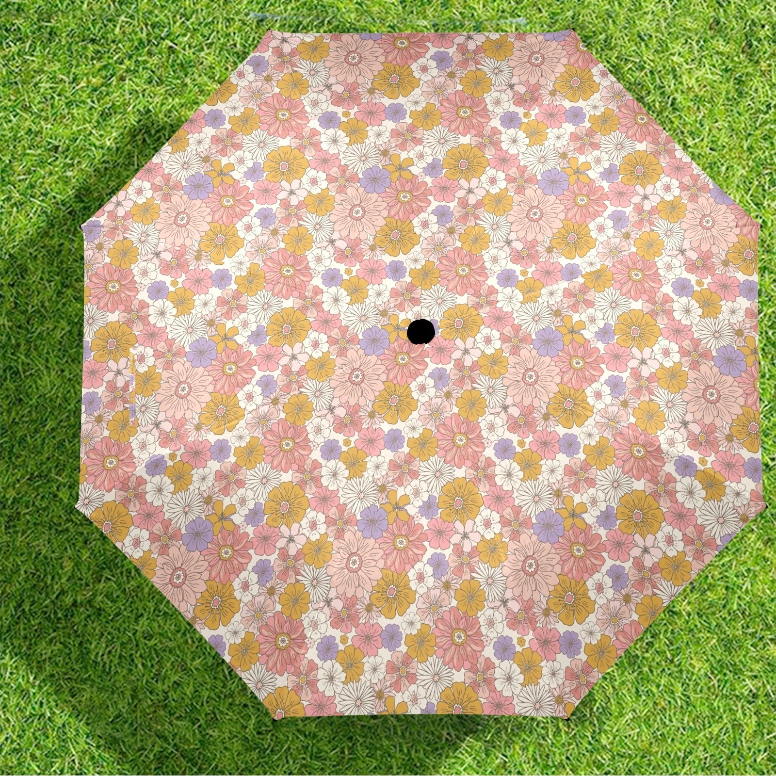Faded Floral Umbrella Umbrella Plants Printed Offshore