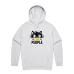 Ew People, Cat - Mens Hoodie White Marle Mens Hoodie animal Printed In Australia