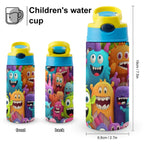 Crazy Colourful Monsters - Little Kids Water Bottle Little Kids Water Bottle Printed Offshore Sci Fi