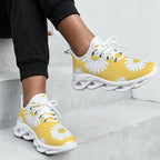Daisies On Yellow Women's Twisted Sole Sneakers