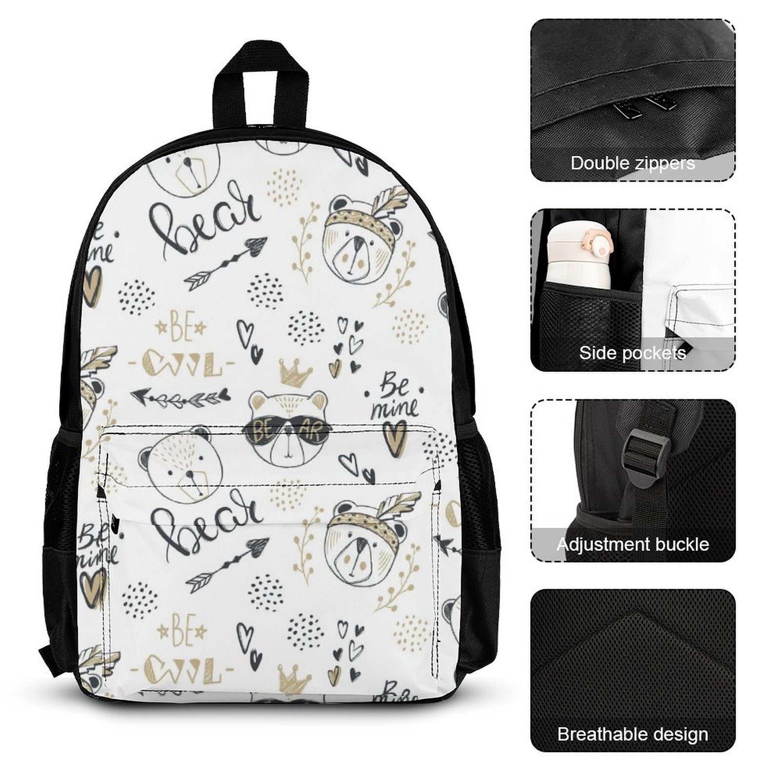Bears - Three Piece Backpack Set