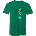 Alien Hedge - Mens T-Shirt Kelly Green Mens T-shirt Printed In Australia Sci Fi