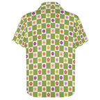 Flower Check Women's Short-Sleeve Button Up Shirt
