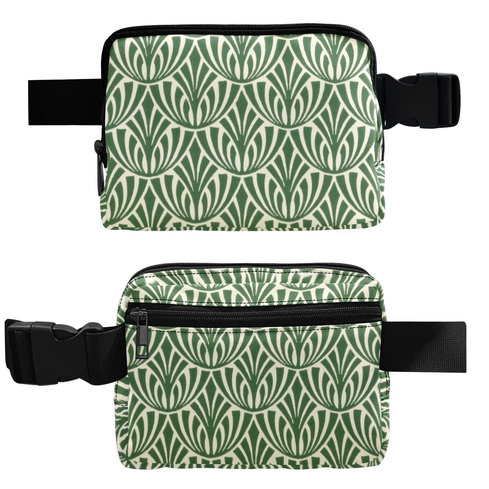 Green Pattern - Belt Bag