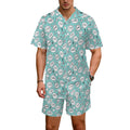 Comic Book Speech Bubbles Men's Hawaiian Shirt & Shorts Set Men's Hawaiian Shirt & Shorts Set comic Printed Offshore