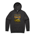 Live The Vintage Life - Mens Hoodie Coal Mens Hoodie Dad Printed In Australia