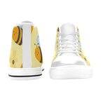 Bright Bees - Kids High Top Canvas Shoes