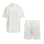 Paw Print Men's Hawaiian Shirt & Shorts Set Men's Hawaiian Shirt & Shorts Set animal Printed Offshore