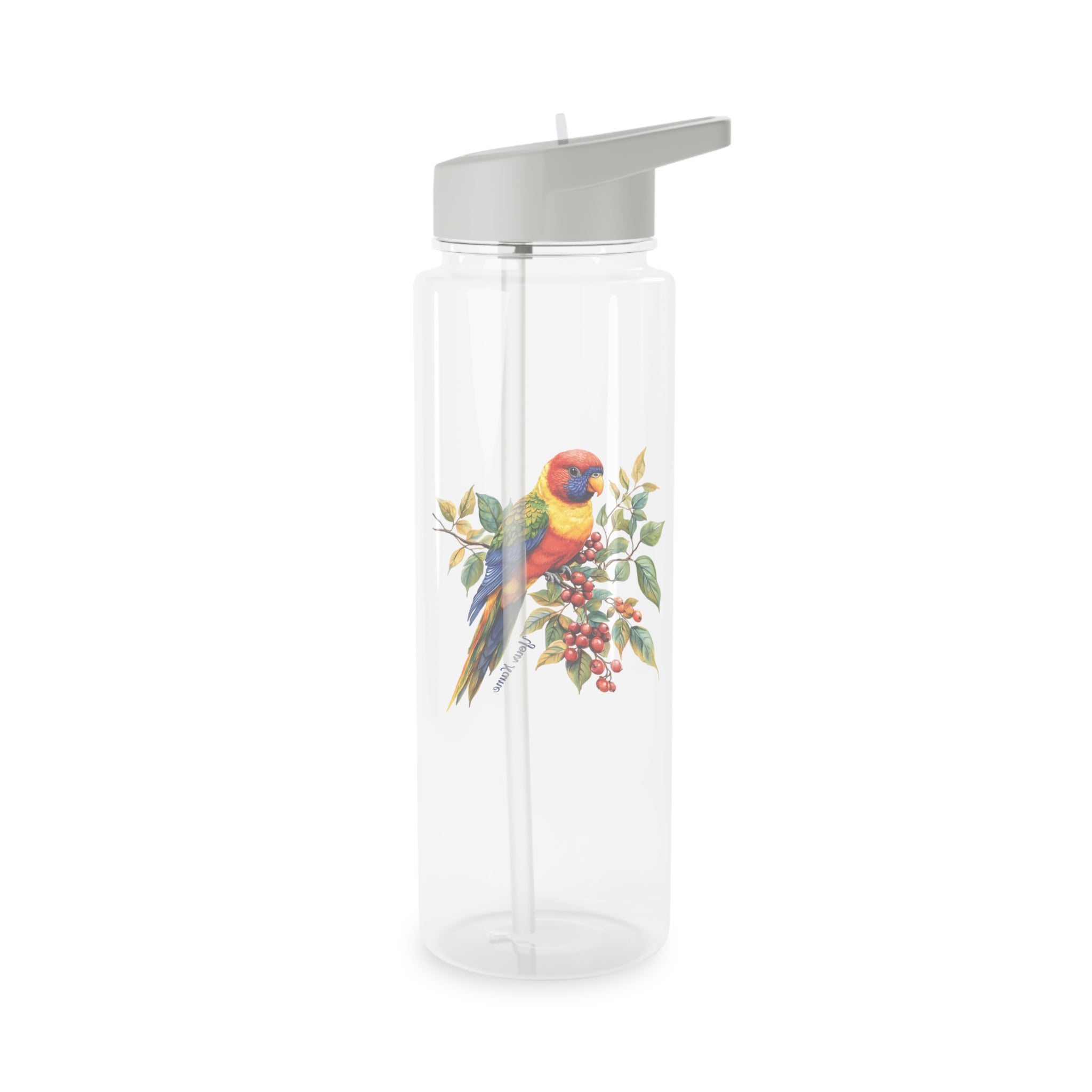 Personalised - Lorikeet - Clear Tritan Water Bottle