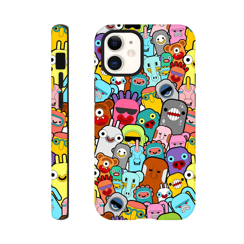 Crazy Cartoon Creatures - Apple iPhone - Tough case iPhone 12 Mini iPhone Tough Case Globally Fulfilled