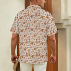 Peace And Love - Men's Short Sleeve Hawaiian Shirt