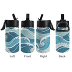 Ocean Waves 12oz Kids Water Bottle with Straw Lid