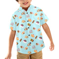 Classic Aussie Food Icons Junior Kids Hawaiian Shirt