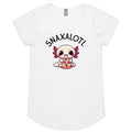 Snaxalotl, Axolotl Pizza - Womens Scoop Neck T-Shirt