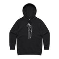 Coffee Brain Women's AS Colour Hoodie Black Womens Hoodie Coffee Printed In Australia