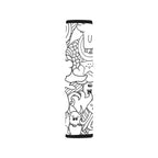 Black And White Creatures - Car Seat Belt Cover 7''x10'' (Pack of 2) Car Seat Belt Cover 7x10 (Pack of 2) Printed Offshore