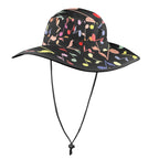 Quavers, Music Notes Wide Brim Bucket Hat Wide Brim Bucket Hat Music Printed Offshore
