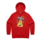 UFO Cat Abduction Women's AS Colour Hoodie Red Womens Hoodie animal Printed In Australia Sci Fi