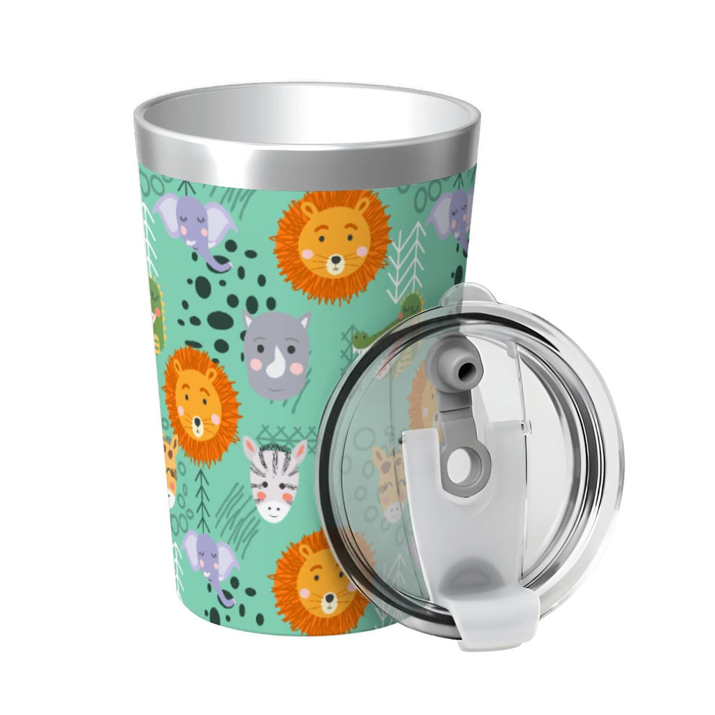 Safari Animals Small Stainless Steel Travel Mug Cup 12oz/350ml