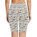 Pretty Moths And Butterflies Women's Bike Shorts With Side Pockets