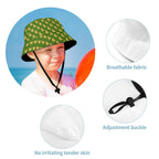 Rubber Ducks On Green Kids Bucket Hat Kids Bucket Hat animal Printed Offshore
