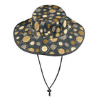 Planets Wide Brim Bucket Hat Wide Brim Bucket Hat Printed Offshore Space