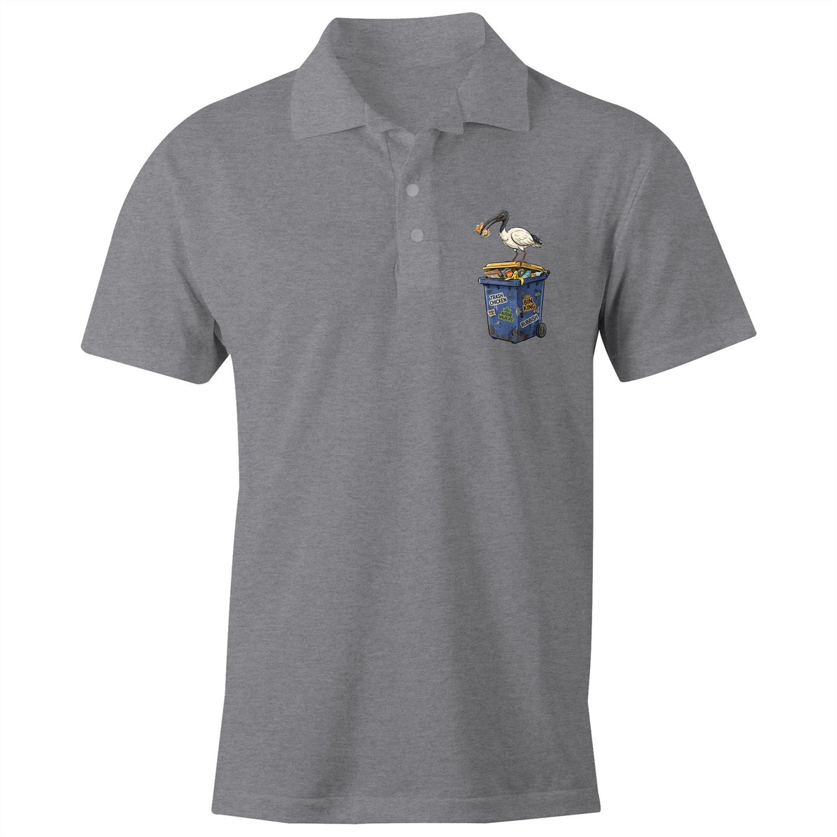 Bin Chicken Australian Ibis AS Colour Chad Polo Shirt