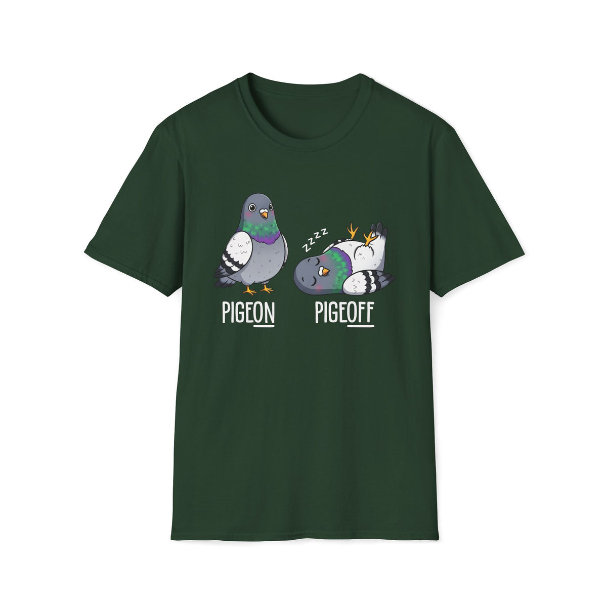 Pigeon vs Pigeoff Unisex T-Shirt Unisex Adult T-shirt Birds Globally Fulfilled
