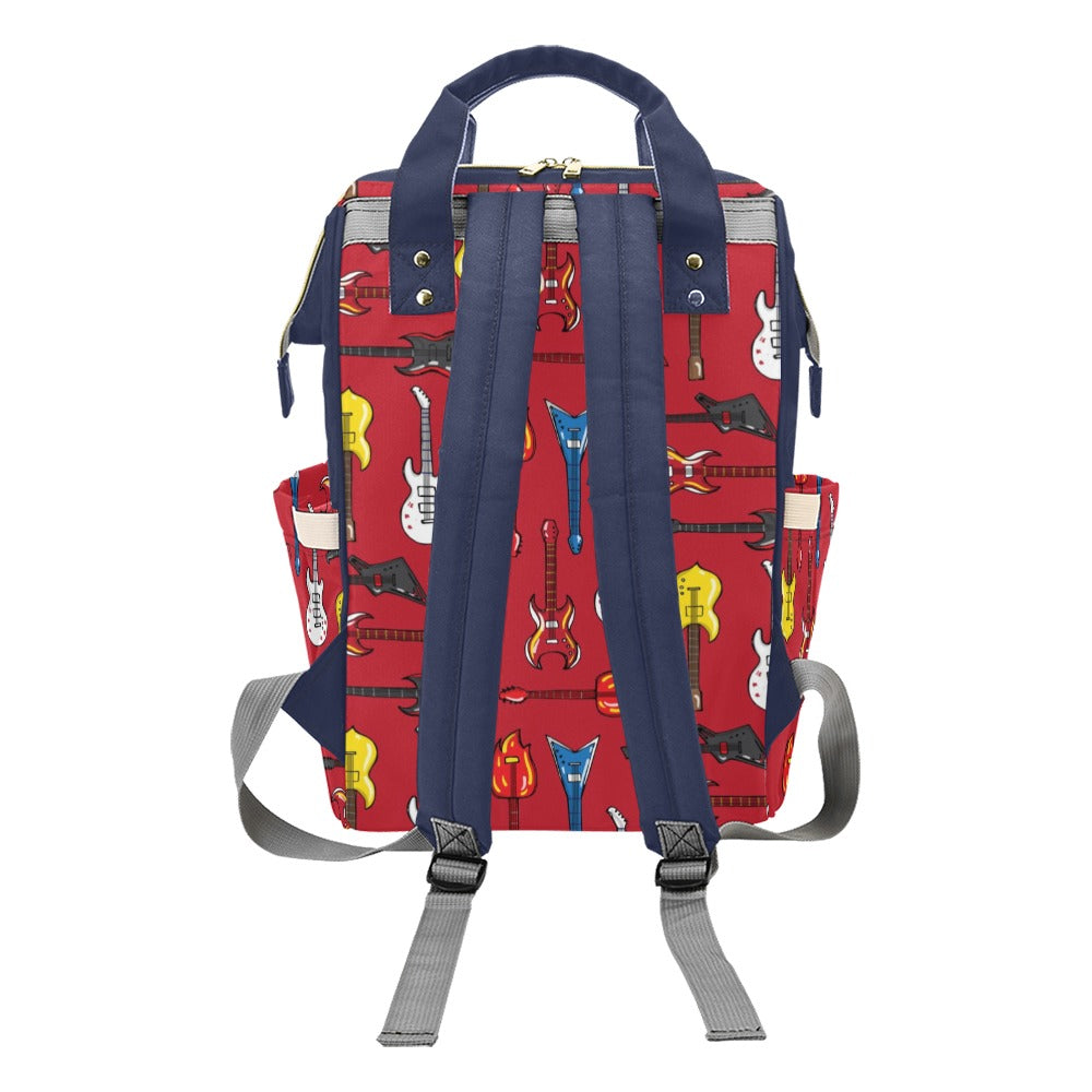 Guitars - Multi-Function Backpack, Nappy / Diaper Bag