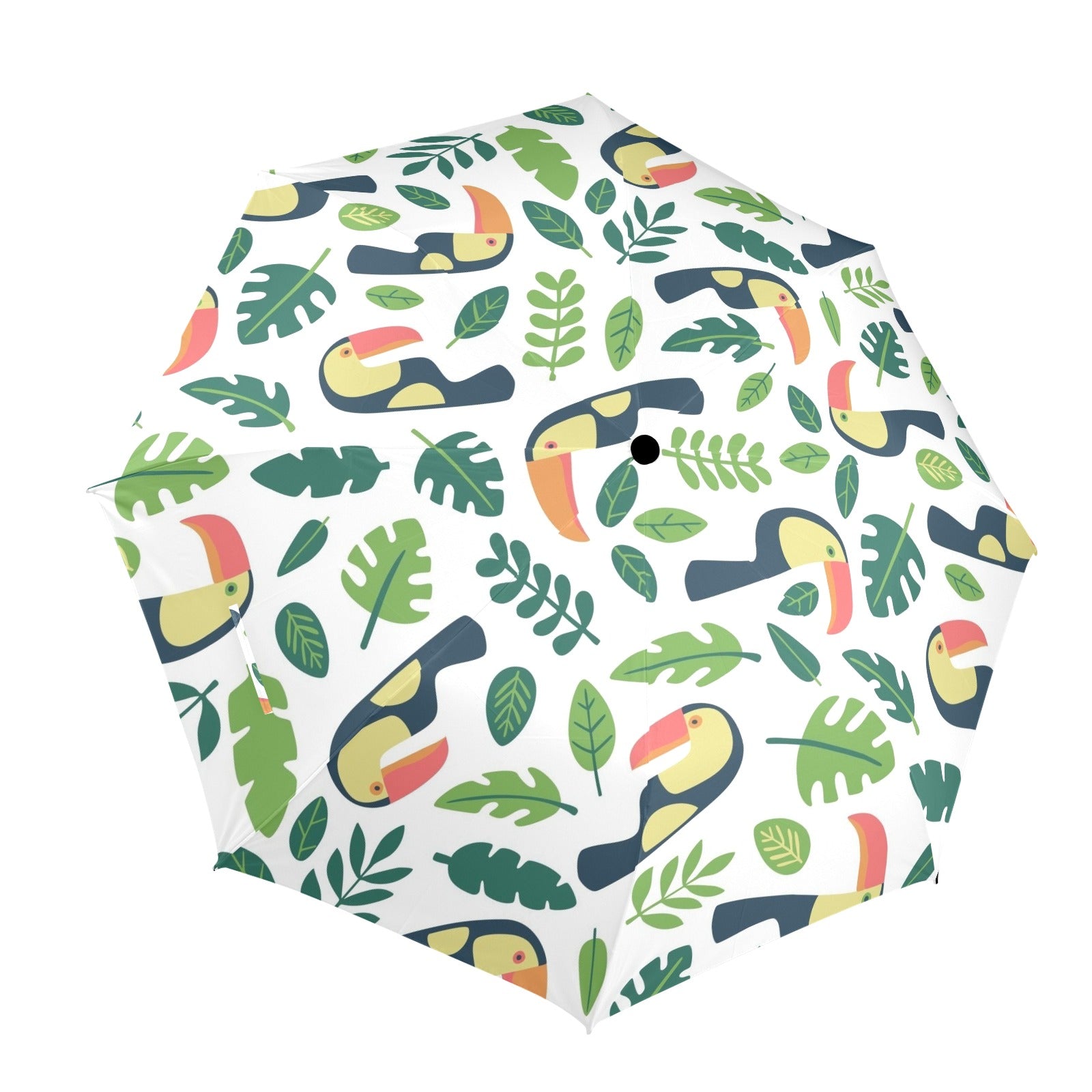 Toucans - Semi-Automatic Foldable Umbrella (Model U12) One Size Semi-Automatic Foldable Umbrella (U12)