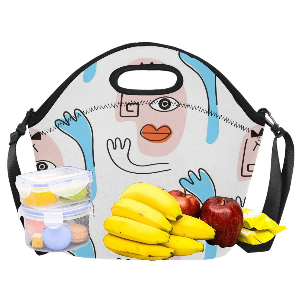 Faces - Neoprene Lunch Bag Neoprene Lunch Bag Printed Offshore