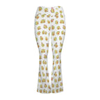 Avocado Cute High Waist Crossover Tummy Control Flare Leggings