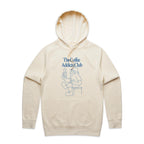 The Coffee Addicts Club - Mens Hoodie Ecru Mens Hoodie Coffee Printed In Australia