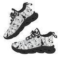 Black And White Dogs Women's Twisted Sole Sneakers