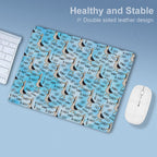 Dad Seagull Leather Mouse Pad Leather Mouse Pad animal Dad Printed Offshore