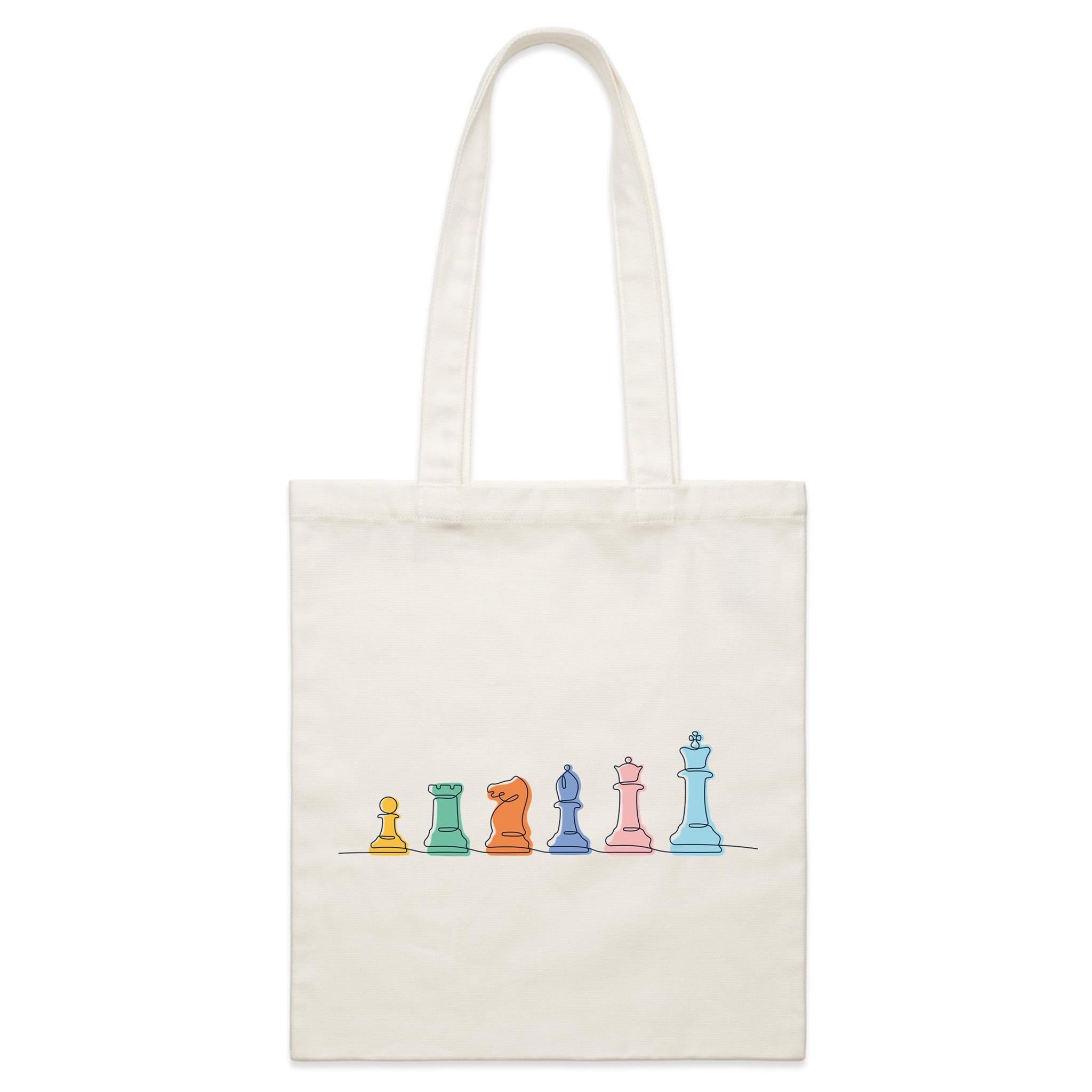 Chess - Parcel Canvas Tote Bag Default Title Small Tote Bag Chess Printed In Australia