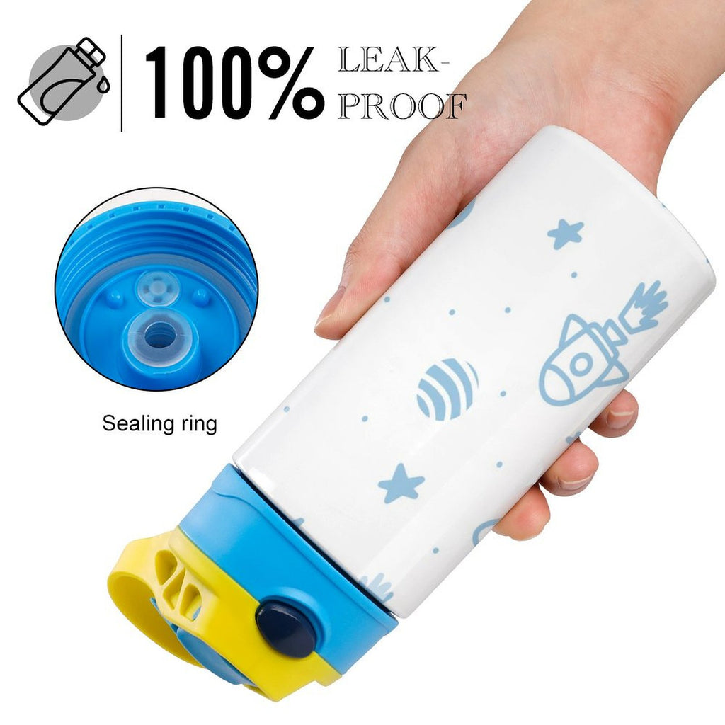 Blue Space - Little Kids Water Bottle Little Kids Water Bottle Printed Offshore Space