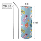 Beach Float - 20oz Tall Skinny Tumbler with Lid and Straw