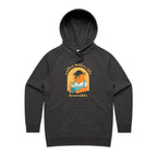 Coffee Makes Life Bearable - Womens Hoodie Coal Womens Hoodie animal Coffee Printed In Australia