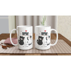 Cat Lover - White 15oz Ceramic Mug 15oz Mug animal Globally Fulfilled