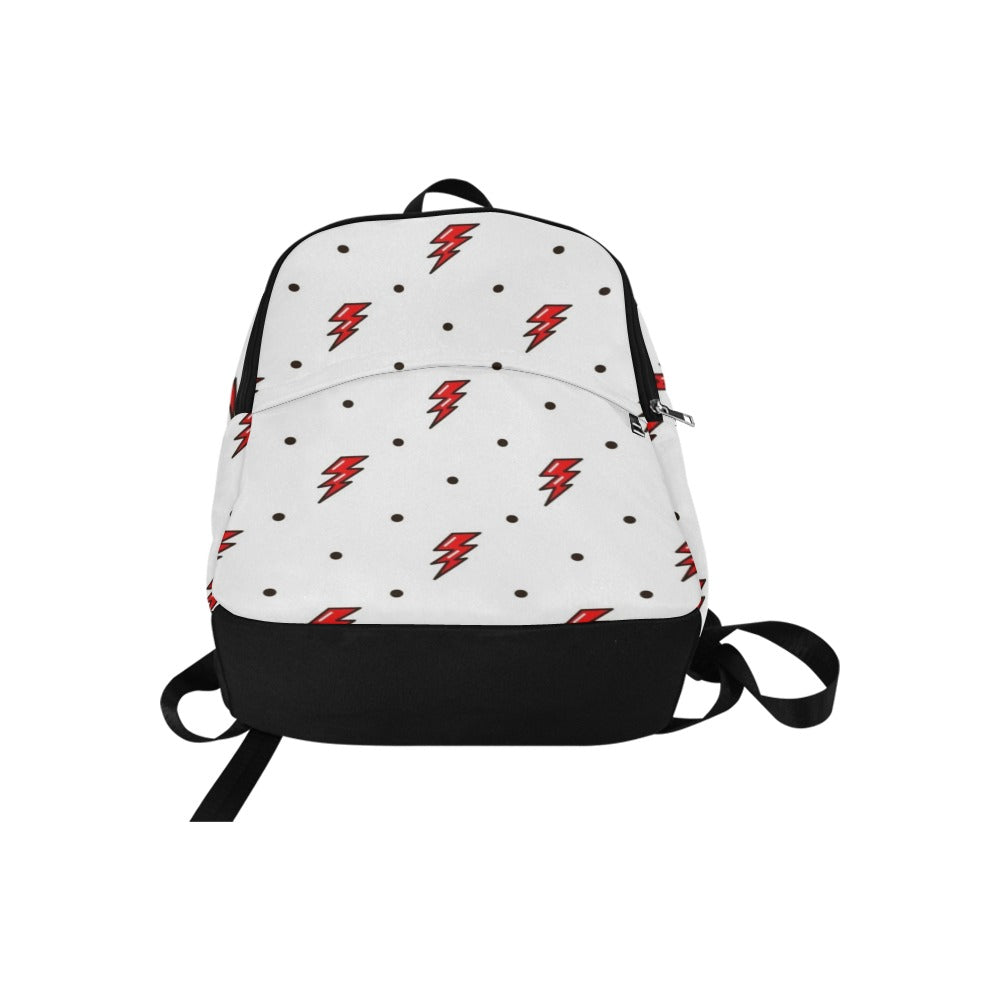 Red Lightning - Fabric Backpack