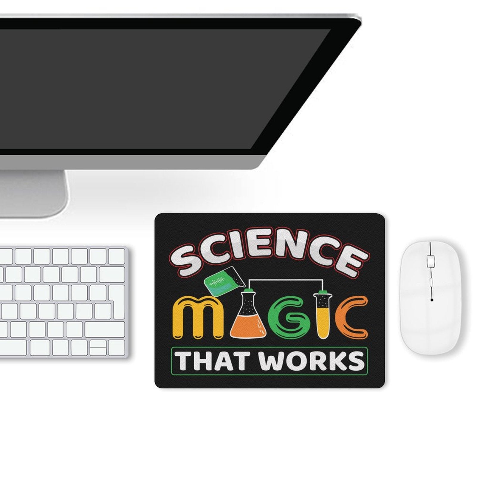 Science, Magic That Works Leather Mouse Pad Leather Mouse Pad Printed Offshore Science