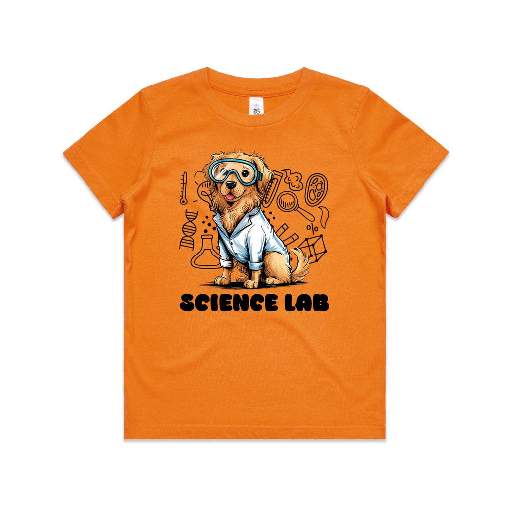 Science Lab, Dog Kids AS Colour T-shirt