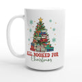 All Booked For Christmas - White 15oz Ceramic Mug Default Title Christmas 15oz Mug Christmas Globally Fulfilled
