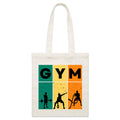 Gym - Parcel Canvas Tote Bag Default Title Small Tote Bag Fitness Printed In Australia