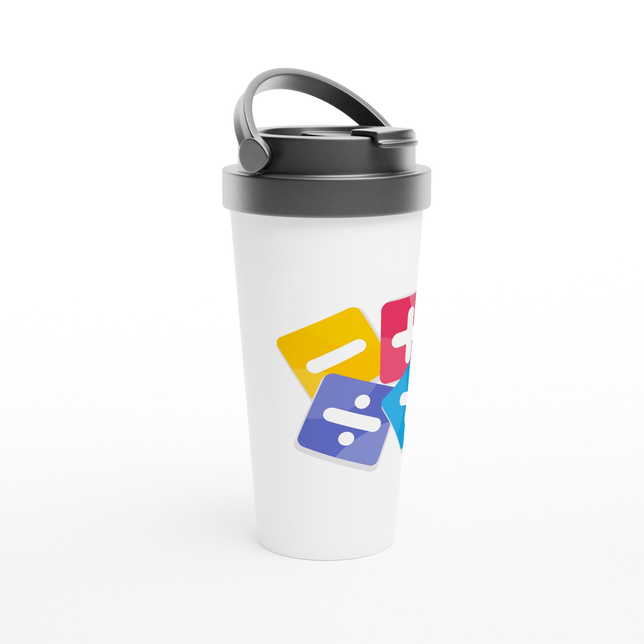 Maths Functions - White 15oz Stainless Steel Travel Mug Travel Mug Globally Fulfilled Maths