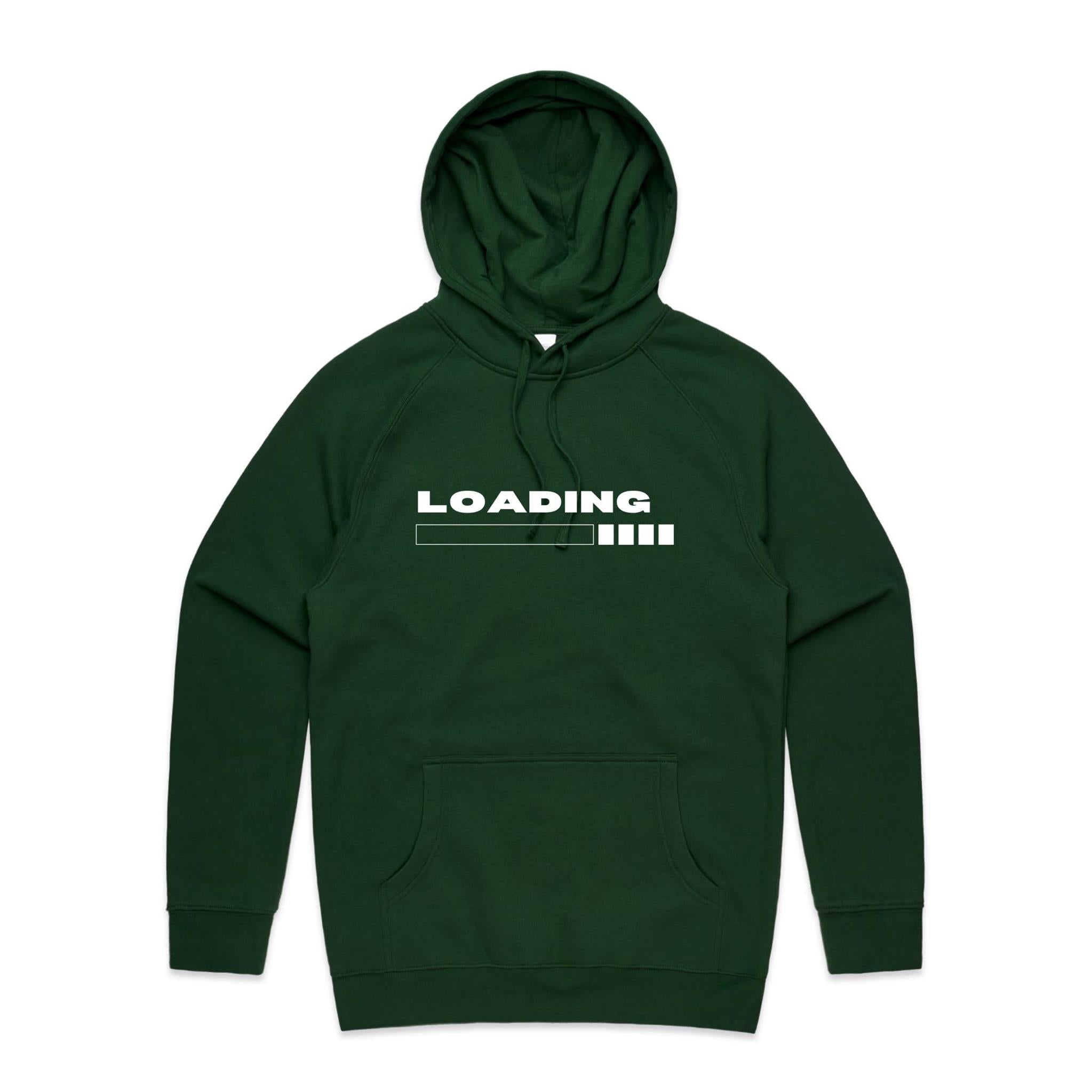 Loading - Supply Hood Forest Green Mens Hoodie Printed In Australia Tech